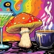 Alcohol and psilocybin (