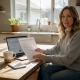 Person reading psilocybin safety protocol at home