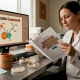 Scientist analyses psilocybin research in lab setting