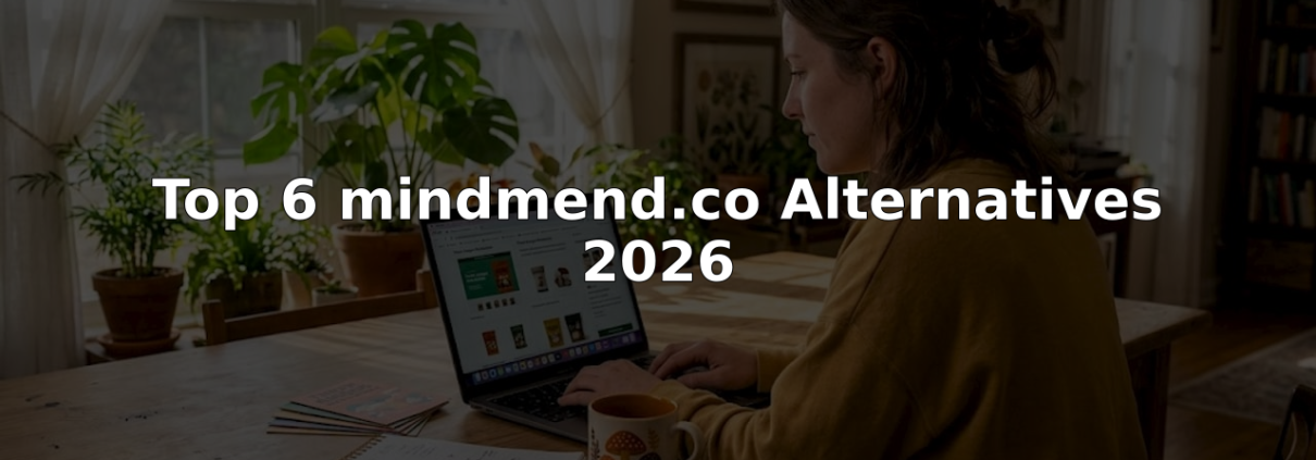 Woman comparing product websites on laptop in home office
